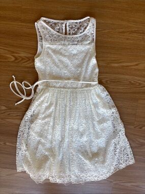 Speechless Girls White Lace Dress size 12